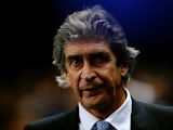 Manchester City manager Manuel Pellegrini prior to kick-off against Chelsea in their Premier League match on February 3, 2014
