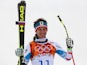 Matthias Mayer of Austria takes the gold medal during the Alpine Skiing Men's Downhill at the Sochi 2014 Winter Olympic Games at Rosa Khutor Alpine Centre on February 09, 2014