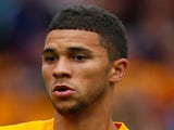 Nahki Wells of Bradford in action during the Sky Bet League One match between Bradford City and Brentford at the Coral Windows Stadium on September 7, 2013