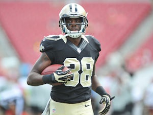 Nick Toon #88 of the New Orleans Saints warms up for play against the Tampa Bay Buccaneers September 15, 2013