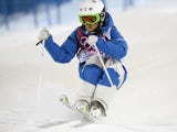 France's Perrine Laffont competes in the Women's Freestyle Skiing Moguls qualifications at the Rosa Khutor Extreme Park during the Sochi Winter Olympics on February 6, 2014