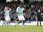 Ishmael Miller of Yeovil Town misses a penalty just before half time during the Sky Bet Championship match between Yeovil Town and Leeds United at Huish Park on February 08, 2014