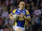 Carl Ablett of Leeds during the Super League Qualifying Semi Final match between Wigan Warriors and Leeds Rhinos at DW Stadium on September 27, 2013