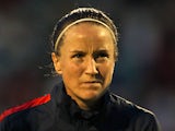 Casey Stoney of England looks on prior to the FIFA Women's World Cup 2015 Group 6 Qualifier match between England and Turkey at Fratton Park on September 26, 2013