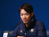Figure skater Daisuke Takahashi of Japan attends the Japan Fugire skating Mne's team press conference during day 3 of the Sochi 2014 Winter Olympics on February 10, 2014