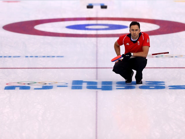 David Murdoch of Great Britain looks on during the Curling Men's Round Robin match between Great Britain and Norway on day 9 of the Sochi 2014 Winter Olympics at Ice Cube Curling Center on February 16, 2014