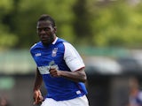 Frank Nouble of Ipswich Town in action during the pre season friendly match between Barnet and Ipswich Town at The Hive on July 20, 2013 