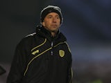 Burton Albion assistant manager Kevin Summerfield on the touchline during the match against Northampton on January 19, 2013