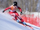 Switzerland's Lara Gut competes during the Women's Alpine Skiing Super-G at the Rosa Khutor Alpine Center during the Sochi Winter Olympics on February 15, 2014