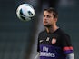 Lukasz Fabianski of English premier league football team Arsenal attends a training session in Hong Kong on July 28, 2012