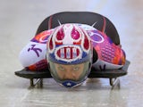 Noelle Pikus-Pace of the United States makes a run during the Women's Skeleton heats on Day 6 of the Sochi 2014 Winter Olympics at Sliding Center Sanki on February 13, 2014