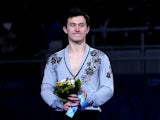 Patrick Chan of Canada poses after winning the silver in the Sochi 2014 figure skating competition on February 14, 2014