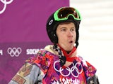 Shaun White of the United States reacts after competing in the Snowboard Men's Halfpipe Finals on day four of the Sochi 2014 Winter Olympics at Rosa Khutor Extreme Park on February 11, 2014