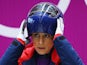 Shelley Rudman of Great Britain prepares to make a run during a Women's Skeleton training session on Day 3 of the Sochi 2014 Winter Olympics on February 10, 2014
