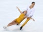 Tatiana Volosozhar and Maxim Trankov of Russia compete in the Figure Skating Pairs Free Skating during day five of the 2014 Sochi Olympics at Iceberg Skating Palace on February 12, 2014
