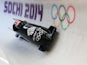 Lamin Deen of Great Britain pilots a run during a Men's Two-Man Bobsleigh training session on day 7 of the Sochi 2014 Winter Olympics at the Sanki Sliding Center on February 14, 2014