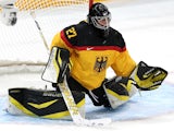 Viona Harrer #27 of Germany tends goal against Russia during the Women's Ice Hockey Preliminary Round Group B Game on day two of the Sochi 2014 Winter Olympics on February 9, 2014
