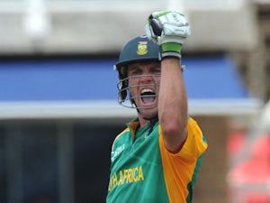 De Villiers century helps SA progress