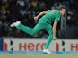 Albie Morkel of South Africa bowls during the ICC World Twenty20 2012 Super Eights Group 2 match between South Africa and India at R. Premadasa Stadium on October 2, 2012