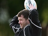 Anthony Foley of Ireland in action during the Ireland Rugby Union team training session at Wesley School June 20, 2006