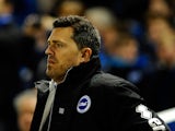 Oscar Garcia of Brighton looks on during the FA Cup fifth round match between Brighton & Hove Albion and Hull City at Amex Stadium on February 17, 2014