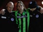 Craig Mackail-Smith is helped off the pitch after picking up an injury during the npower Championship match between Bristol City and Brighton & Hove Albion at Ashton Gate on March 5, 2013