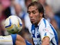 Inigo Calderon controls the ball during the Sky Bet Championship match between Brighton & Hove Albion and Derby County at Amex Stadium on August 10, 2013