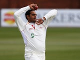 Jigar Naik of the Leicestershire in action during day one of the LV County Championship match between Leicestershire and Kent at Grace Road on April 17, 2013
