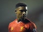 Jordan Ibe of Liverpool U21 looks on during the Barclays U21s Premier League match between Liverpool U21 and Sunderland U21 at Anfield on September 17, 2013