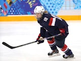 Lyndsey Fry #18 of United States in action during the Women's Ice Hockey Preliminary Round Group A game against Switzerland on day three of the Sochi 2014 Winter Olympics at Shayba Arena on February 10, 2014 