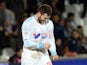 Marseille's French forward Andre-Pierre Gignac reacts after scoring a goal on February 22, 2014