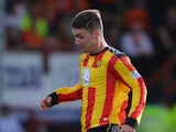 Ross Forbes of Partick Thistle in action during the Scottish Premiership League match between Partick Thistle and Dundee United at Firhill Stadium on August 02, 2013