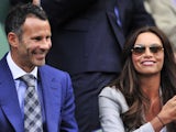 Ryan Giggs and his wife Stacey attend Wimbledon on June 30, 2012.