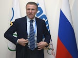 Ukraine's Sergey Bubka, executive board member arrives for the opening session of the International Olympic Committee (IOC) executive board meeting in Sochi prior to the start of the 2014 Sochi Winter Olympics on February 2, 2014