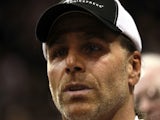Former wreslter Shawn Michaels sits courtside as the San Antonio Spurs take on the Oklahoma City Thunder on May 27, 2012