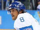 Teemu Selanne of Finland skates in the first period against Norway during the Men's Ice Hockey Preliminary Round Group B game on day seven of Sochi 2014 on February 14, 2014