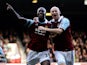 Carlton Cole of West Ham celebrates after scoring his team's second goal of the game during the Barclays Premier League match between West Ham and Southampton at Boleyn Ground on February 22, 2014