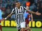 Juventus' Arturo Vidal celebrates after scoring the opening goal against Trabzonspor during their Europa League match on February 27, 2014
