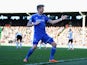 Andre Schurrle of Chelsea celebrates as he scores their first goal during the Barclays Premier League match between Fulham and Chelsea at Craven Cottage on March 1, 2014