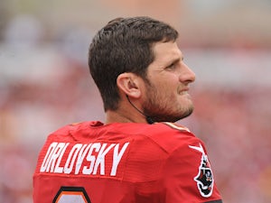 Dan Orlovsky #6 of the Tampa Bay Buccaneers watches play against the San Francisco 49ers on December 15, 2013