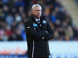 Alan Pardew manager of Newcastle United looks on during the Barclays Premier League match between Hull City and Newcastle United at KC Stadium on March 1, 2014