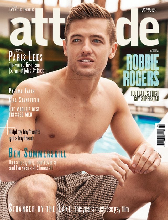 Robbie Rogers on the cover of Attitude magazine