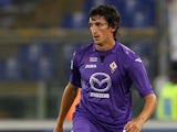 Stefan Savic of ACF Fiorentina in action during the Serie A match between SS Lazio and ACF Fiorentina at Stadio Olimpico on October 6, 2013 