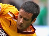 Tim Clancy of Motherwell during the Clydesdale Bank Premier League match between Celtic and Motherwell on September 10, 2011