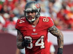 Tom Crabtree #84 of the Tampa Bay Buccaneers sets for play against the Atlanta Falcons on November 17, 2013