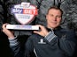Bury manager David Flitcroft with his February Manager of the Month award on March 6, 2014