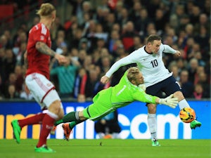 Denmark frustrating England at the break