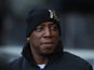 MK Dons coach Ian Wright looks on prior to the FA Cup with Budweiser Second Round match between MK Dons and AFC Wimbledon at StadiumMK on December 2, 2012