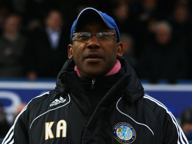 Keith Alexander stands on the touchline during Macclesfield vs. Everton on January 03, 2009.
