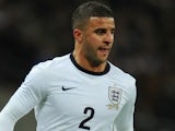 Kyle Walker of England in action during the international friendly match between England and Germany at Wembley Stadium on November 19, 2013